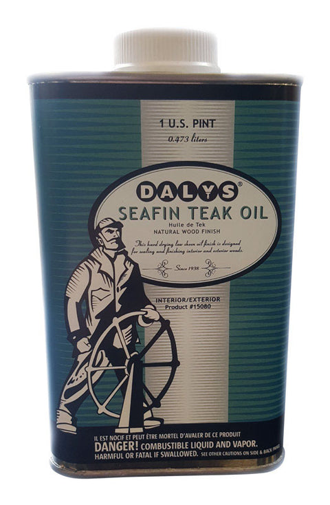 Dalys SeaFin Amber Transparent Teak Oil Finish 1 pt (Pack of 6)