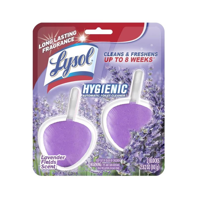 Lysol Automatic Cotton Lilac Scent Automatic Toilet Bowl Cleaner 2.82 oz Tablet (Pack of 4)