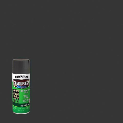 Rust-Oleum Specialty Flat Deep Forest Green Camouflage Spray Paint 12 oz (Pack of 6)