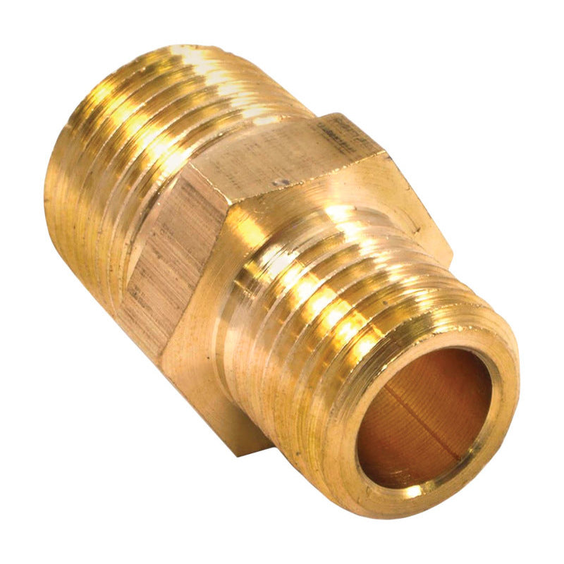 Forney Brass Hose Reducer 3/8 in. Male X 1/4 in. Male 1 pc
