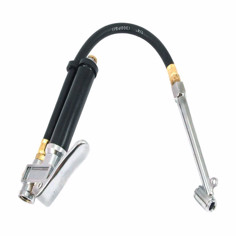 Inflador y manómetro estándar para neumáticos Forney de plástico/acero, 1/4 in. NPT, 120 psi, 1 pza.