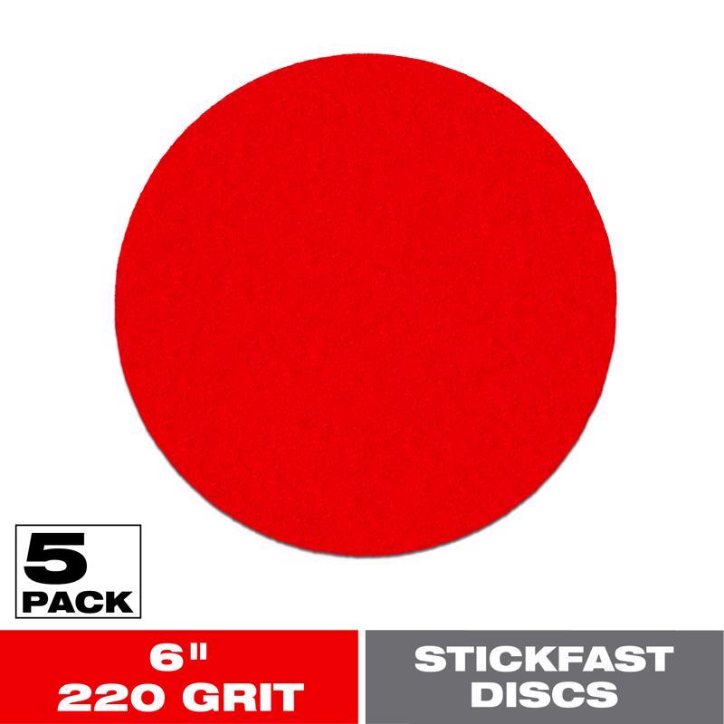 Diablo StickFast 6 in. Ceramic Blend Adhesive ROS Sanding Disc 220 Grit Ultra Fine 5 pk (Pack of 5)