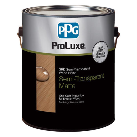 ProLuxe SRD Transparent Matte Butternut Oil-Based Alkyd All-in-One Stain and Finish 1 gal (Pack of 4)