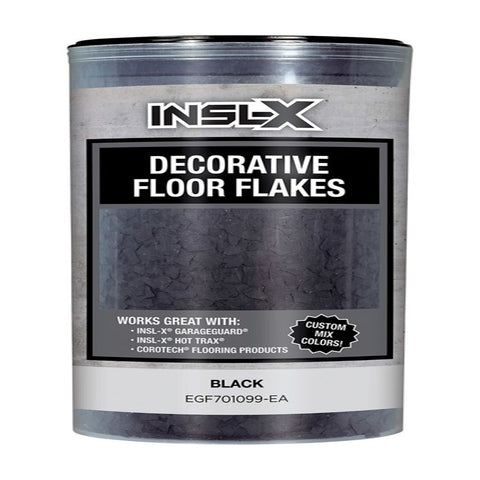 Insl-X Indoor and Outdoor Black Decorative Floor Flakes 12 oz