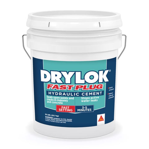 Drylok Fast Plug Hydraulic Cement 50 lb Gray