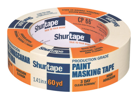 Shurtape 1.41 in. W X 60 yd L Tan High Strength Painter's Tape 1 pk (Pack of 24)