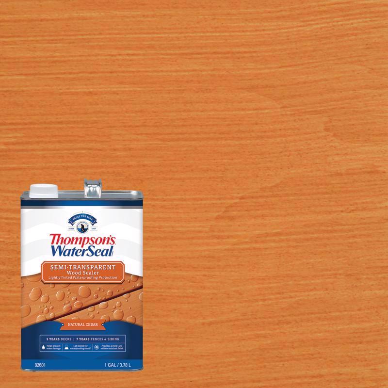 Thompson's WaterSeal Semi-Transparent Natural Cedar Water-Based Acrylic/Alkyd/Urethane Waterproofing (Pack of 4)