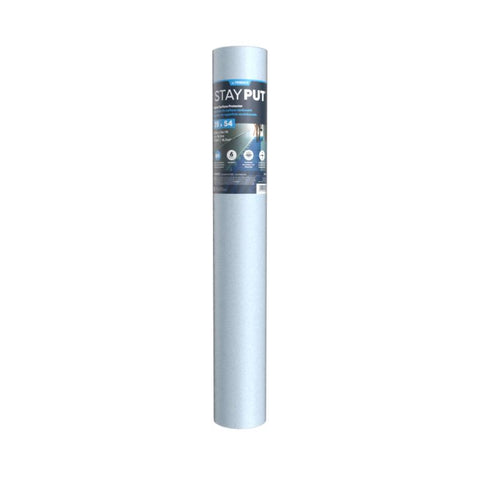 Trimaco Stay Put Surface Protection 39.37 in. W X 54.13 ft. L Plastic Blue 1 pk