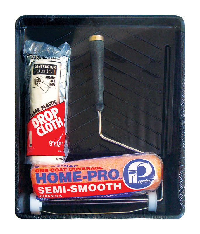 Kit de rodillo para pintura con marco Premier Home-Pro de 9 pulg. de ancho, extremo roscado