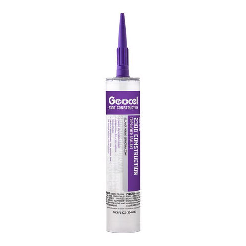 Geocel 2300 Construction Plastic Cartridge Crystal Clear Tripolymer Elastomeric Sealant 10.3 oz (Pack of 24)