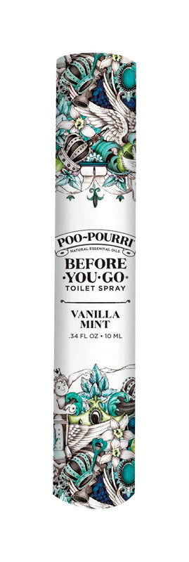 Poo-Pourri Vanilla Mint Scent Odor Eliminator 10 ml Liquid (Pack of 12)
