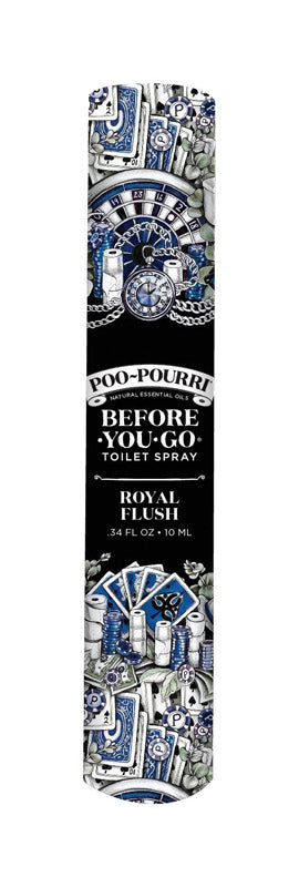 Poo-Pourri Royal Flush Eucalyptus and Spearmint Scent Odor Eliminator 10 ml Liquid (Pack of 12)