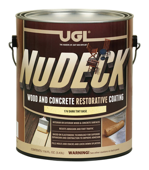 UGL NuDECK Flat Dark Tint Base Deep Tone Base Floor and Patio Coating 1 gal (Pack of 2)
