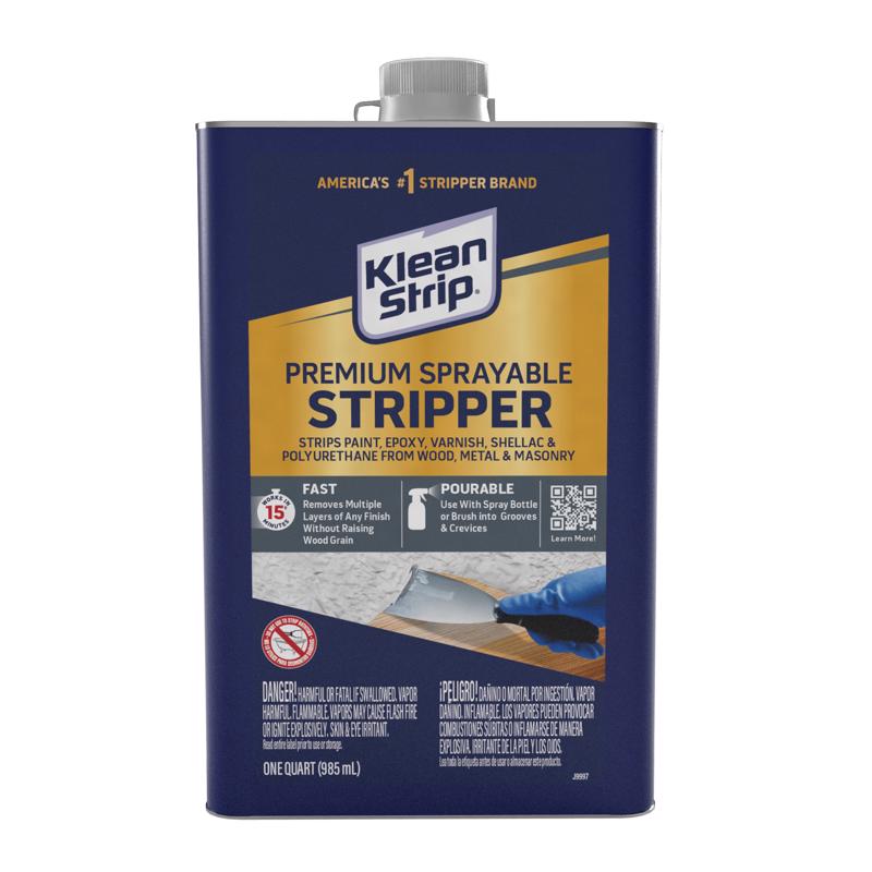 Klean Strip Sprayable Fast Paint and Varnish Stripper 1 qt (Pack of 4)