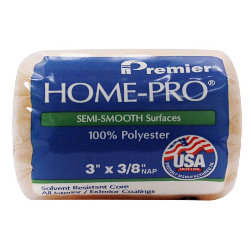 Premier Home-Pro Polyester 3 in. W X 3/8 in. Paint Roller Cover 1 pk (Pack of 36)