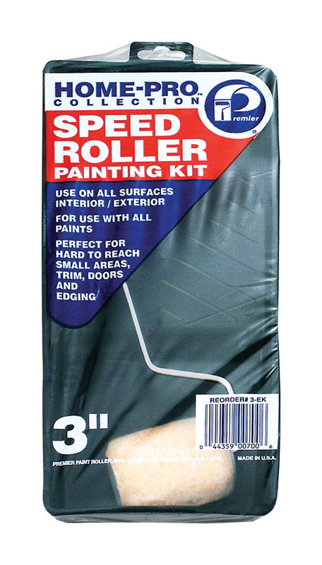 Premier Home-Pro Polyester 3 in. W Mini Paint Roller Kit 3 pk (Pack of 10)