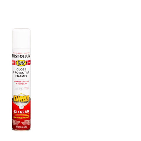Rust-Oleum Stops Rust Gloss White Protective Enamel Spray Paint 24 oz (Pack of 6)