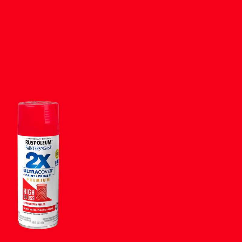 Rust-Oleum Painter's Touch 2X High-Gloss Strawberry Fields Spray Paint 12 oz (Pack of 6)