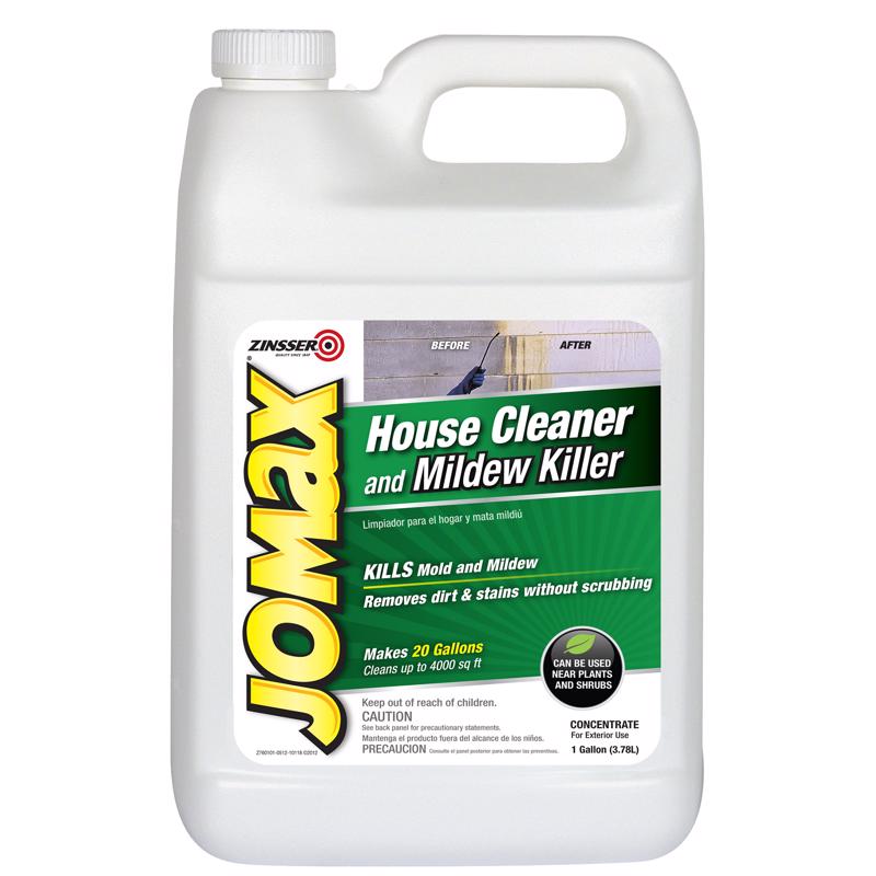 Zinsser Jomax House Cleaner and Mildew Killer 1 gal (Pack of 4)