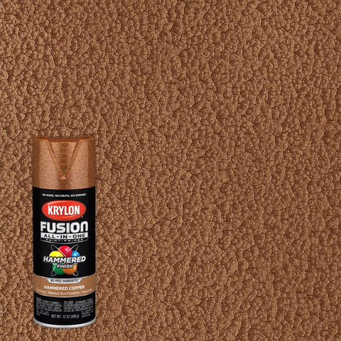 Krylon Fusion All-In-One Hammered Copper Paint+Primer Spray Paint 12 oz (Pack of 6)