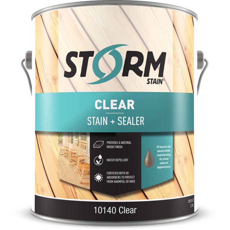 Storm System Transparent Clear Alkyd Exterior Stain 1 gal (Pack of 4)