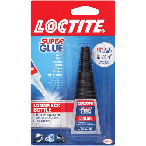 Loctite Longneck Bottle High Strength Ethyl Cyanoacrylate Clear Super Glue 5 gm (Pack of 6)