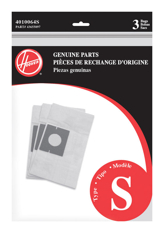 Hoover Vacuum Bag 3 pk Type S