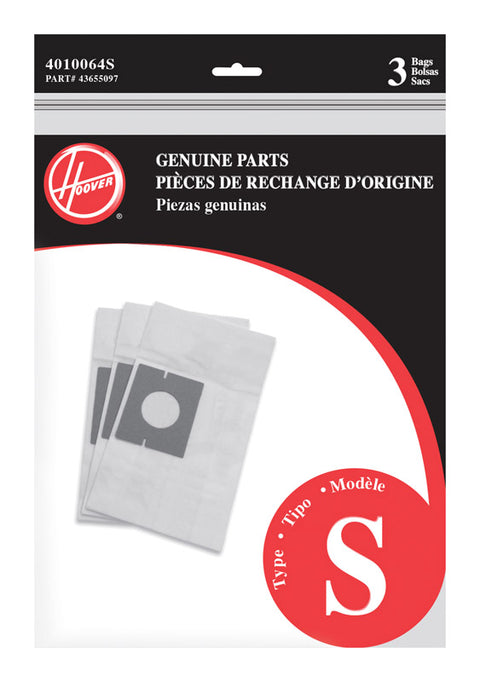 Hoover Vacuum Bag 3 pk Type S