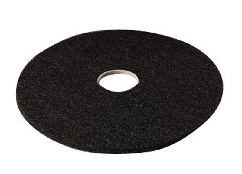3M 17 in. D Non-Woven Natural/Polyester Fiber Floor Pad Disc Black (Pack of 5)