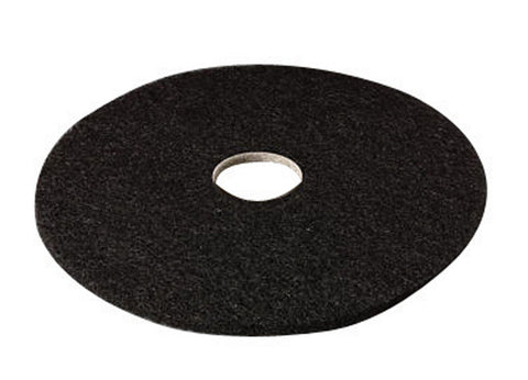3M 17 in. D Non-Woven Natural/Polyester Fiber Floor Pad Disc Black (Pack of 5)