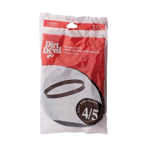 Dirt Devil Vacuum Belt For Upright Vacuums 2 pk 4 & 5