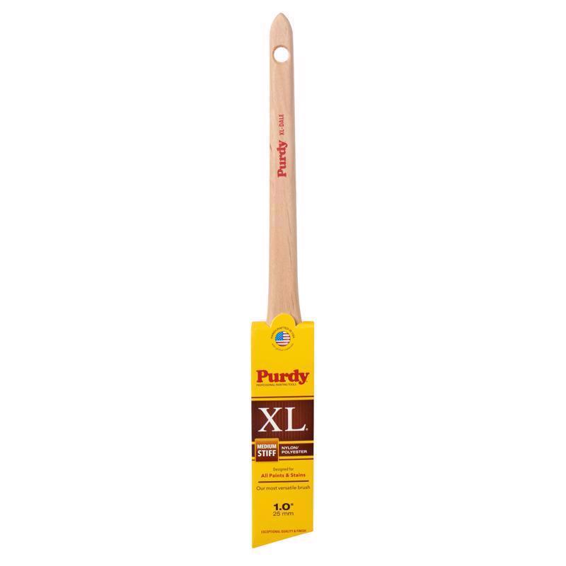 Purdy XL Dale 1 in. Medium Stiff Angle Trim Paint Brush (Pack of 6)