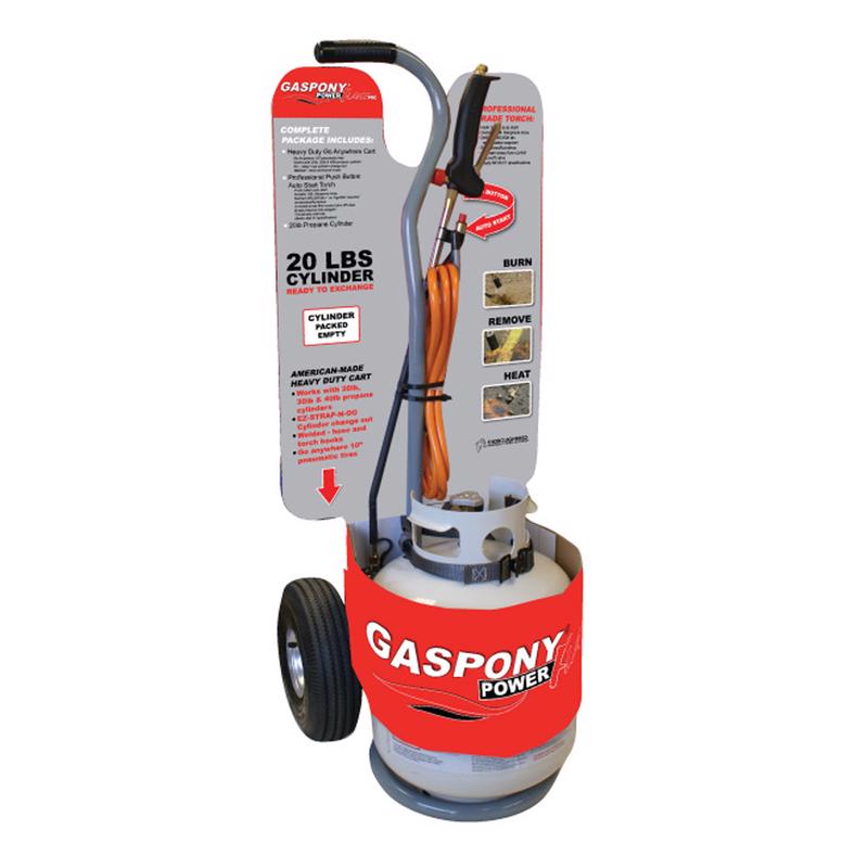 Kit de soplete GasPony PowerFlame Pro Thoroughbred de latón, 3 piezas, propano