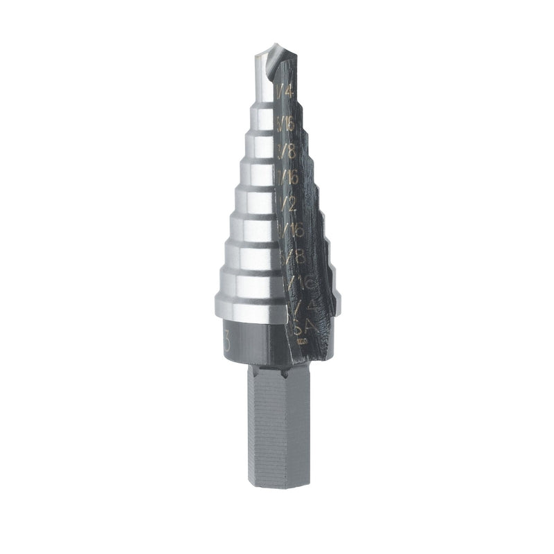 IRWIN Unibit 1/4 to 3/4 in. X 6 in. L High Speed Steel Step Drill Bit Square Shank 1 pc