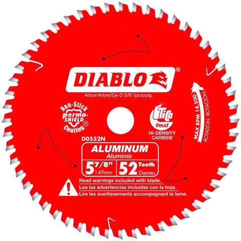 Diablo 5-7/8 in. D X 5/8 in. TiCo Hi-Density Carbide Circular Saw Blade 52 teeth 1 pk