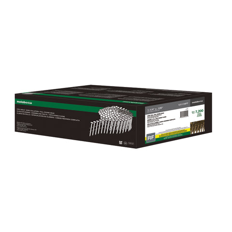 Metabo HPT 1-1/4 in. L Wire Coil Electro Galvanized Roofing Nails 16 deg 7200 pk
