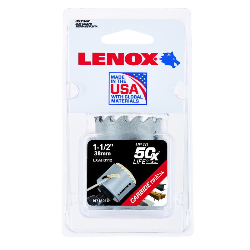 LENOX Speed Slot 1-1/2 in. Carbide Tipped Hole Saw