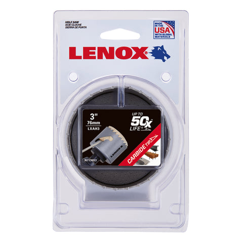 LENOX Speed Slot 3 in. Carbide Tipped Hole Saw