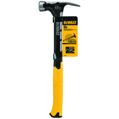 Martillo de carpintero DeWalt de 22 oz con cara cuadriculada, 14 pulg., mango de acero (paquete de 2)