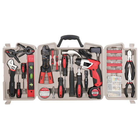Kit de herramientas domésticas Apollo Tools de 161 piezas