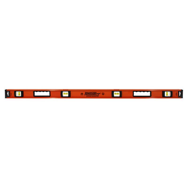 Johnson 48 in. Aluminum Heavy Duty I-Beam Level 4 vial (Pack of 2)