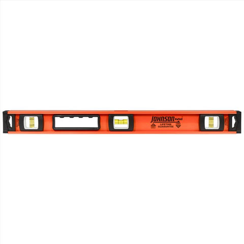Johnson 24 in. Aluminum Heavy Duty I-Beam Level 3 vial (Pack of 2)
