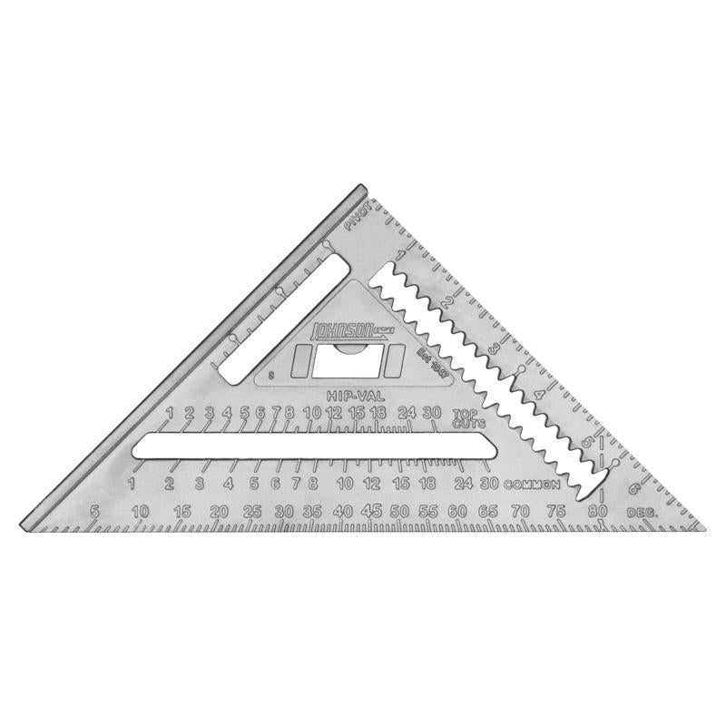 Johnson Johnny Square 7 in. L Aluminum Professional Rafter Square