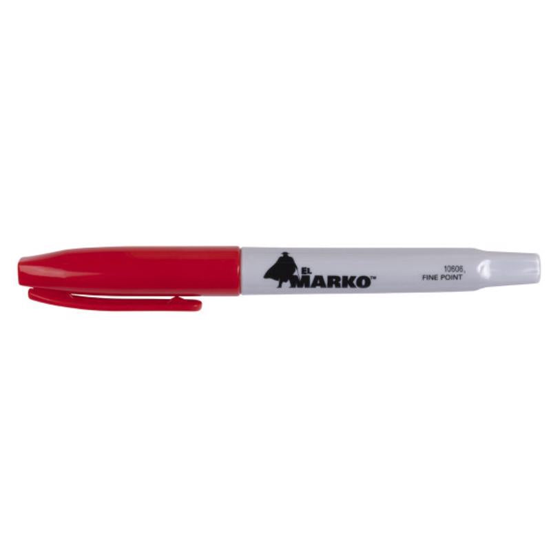 C.H. Hanson El Marko Red Fine Tip Permanent Marker 1 pc (Pack of 12)