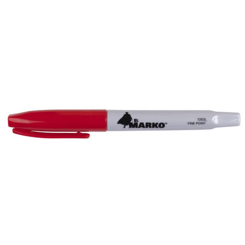 C.H. Hanson El Marko Red Fine Tip Permanent Marker 1 pc (Pack of 12)