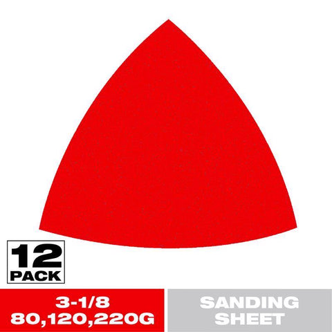 Diablo 3-1/8 in. Ceramic Blend Hook and Lock Triangle Sanding Sheet Assortment 12 pc