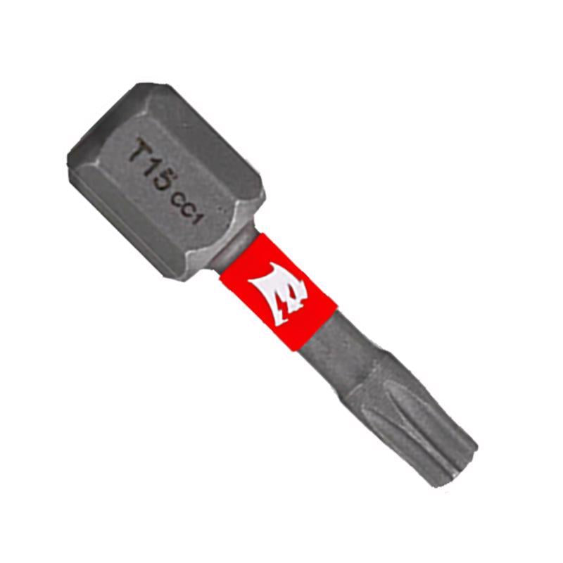Punta de destornillador Diablo Torx #15 X 1 pulg. Óxido negro Paq. de 5