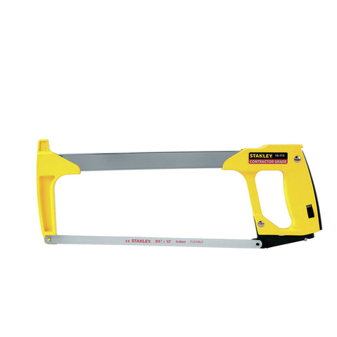 STANLEY 12 in. High Carbon Steel Hacksaw Black/Yellow 1 pc