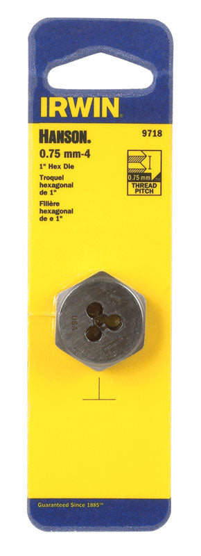 Irwin Hanson Metric 4 - 0.75 mm Hexagon Die