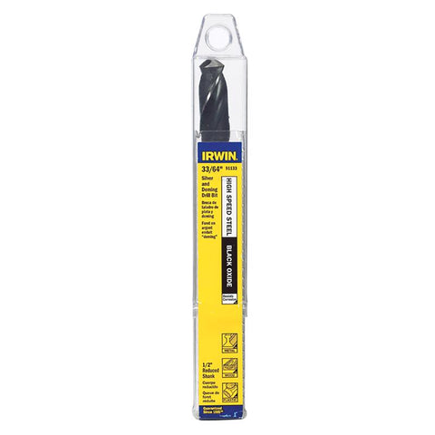 IRWIN 33/64 in. X 6 in. L High Speed Steel Drill Bit Straight Shank 1 pc